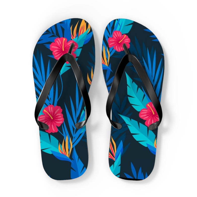 Tropical Vibes Flip Flops Sandals | Beach Summer Vacation