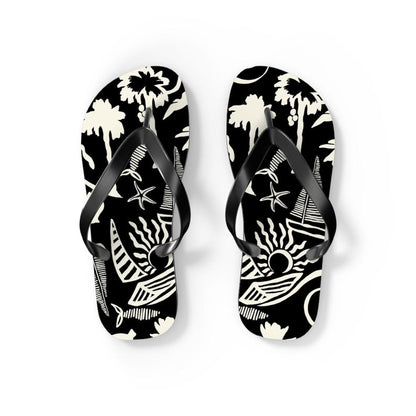 Tropical Hawaiian Vibes Flip Flops | Beach Sandal Print