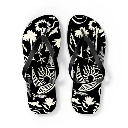 Tropical Hawaiian Vibes Flip Flops | Beach Sandal Print