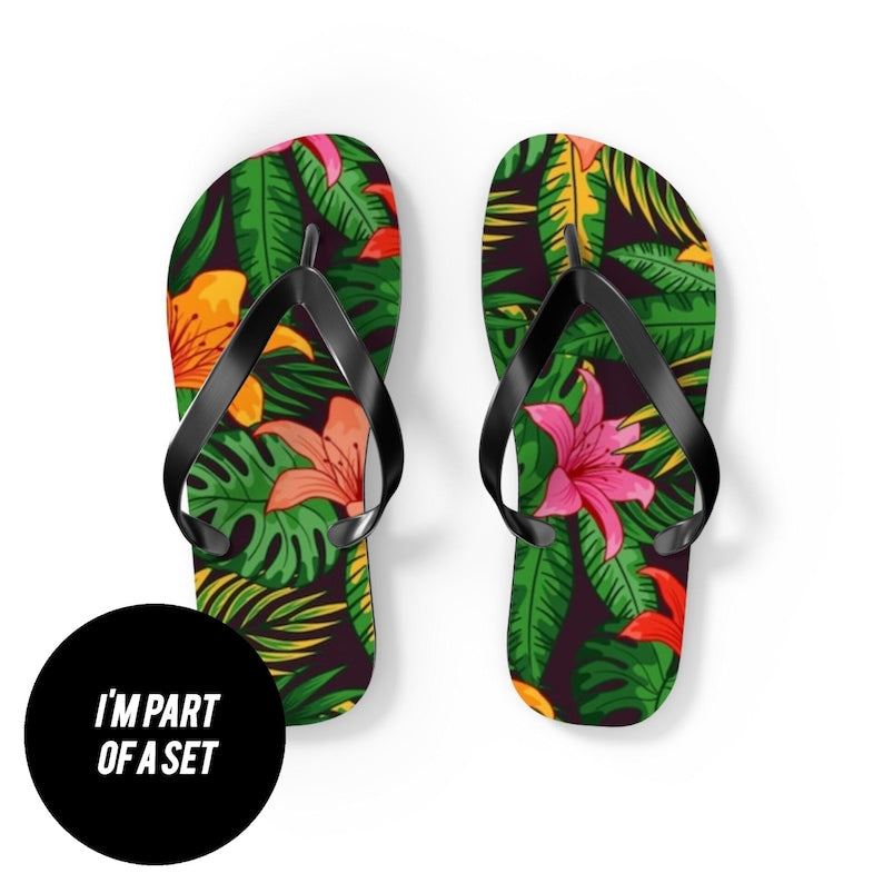 Tropical Vibes Flip Flops