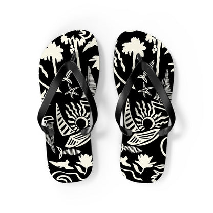 Tropical Hawaiian Vibes Flip Flops | Beach Sandal Print