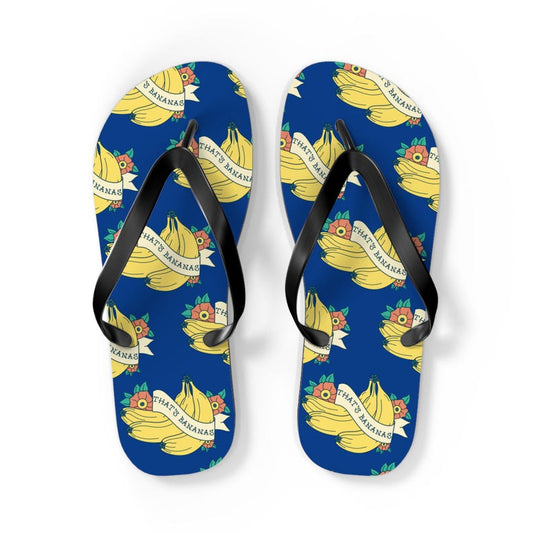 Thats Bananas Flip Flops | Funny Banana Forgetful Mom Beach Sandals