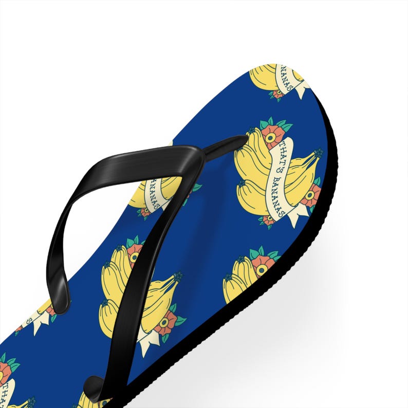 Thats Bananas Flip Flops | Funny Banana Forgetful Mom Beach Sandals