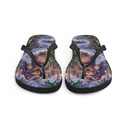 Magical Fantasy Flip Flops | Arabian Genie Girl & Enchanted Palace Sandals