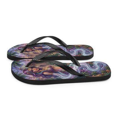 Magical Fantasy Flip Flops | Arabian Genie Girl & Enchanted Palace Sandals
