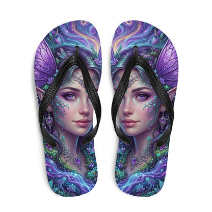 Fairy Flip Flops | Magical Purple Fae Fantasy Sandals