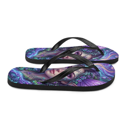 Fairy Flip Flops | Magical Purple Fae Fantasy Sandals