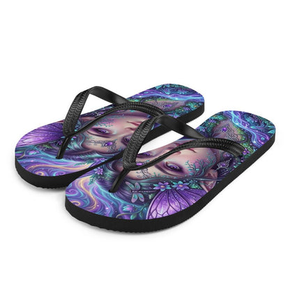 Fairy Flip Flops | Magical Purple Fae Fantasy Sandals
