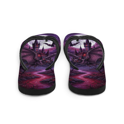 Gothic Flip Flops | Vampire Bat | Haunted Castle Sandals