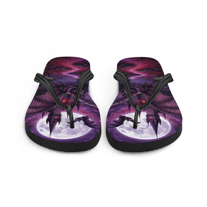 Gothic Flip Flops | Vampire Bat | Haunted Castle Sandals