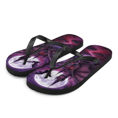 Gothic Flip Flops | Vampire Bat | Haunted Castle Sandals